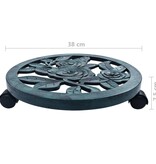 VidaXL Plantentrolleys 6 st 38 cm kunststof groen