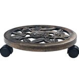 VidaXL Plantentrolleys 6 st 30 cm kunststof bronskleurig