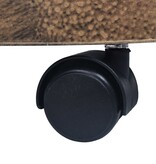 VidaXL Plantentrolleys 6 st 30 cm kunststof bronskleurig