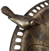 VidaXL Vogelbad kunststof bronskleurig