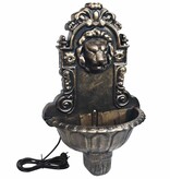 VidaXL Muurfontein leeuwenkop brons