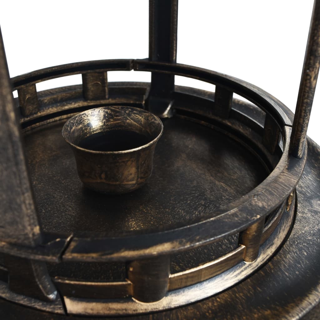 VidaXL Vogelbadje met solar LED-verlichting kunststof