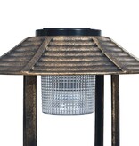 VidaXL Vogelbadje met solar LED-verlichting kunststof