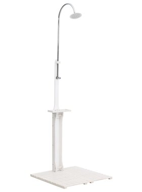 VidaXL Buitendouche hout wit