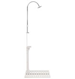 VidaXL Buitendouche hout wit