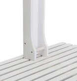 VidaXL Buitendouche hout wit