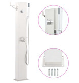 VidaXL Tuindouchekraan 110 cm roestvrij staal