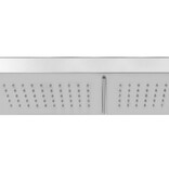 VidaXL Buitendouche met dubbele jets roestvrij staal