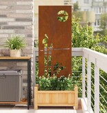 VidaXL Tuin decoratief paneel Roestig 50 x 140 cm Cortenstaal