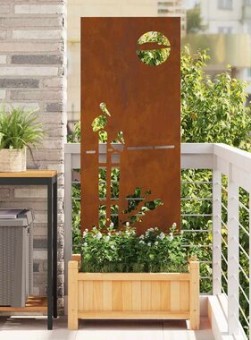 VidaXL Tuin decoratief paneel Roestig 50 x 140 cm Cortenstaal