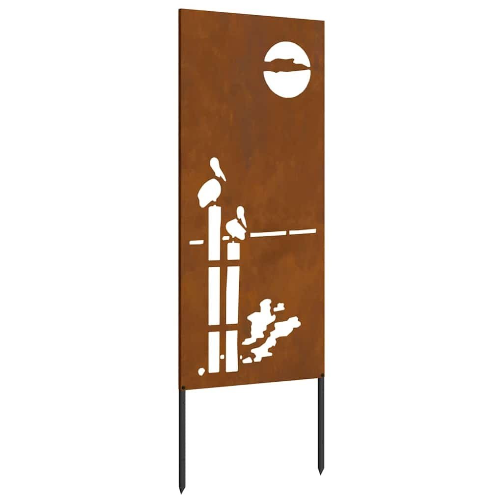 VidaXL Tuin decoratief paneel Roestig 50 x 140 cm Cortenstaal