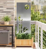 VidaXL Tuin Privacy Screen Zilver 50 x 140 cm Gegalvaniseerd staal