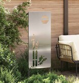 VidaXL Tuin Privacy Screen Zilver 50 x 140 cm Gegalvaniseerd staal