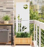 VidaXL Tuin decoratief paneel Wit 50 x 140 cm Koudgewalst staal