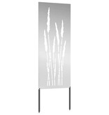 VidaXL Tuin decoratief paneel Zilver 50 x 140 cm Gegalvaniseerd staal