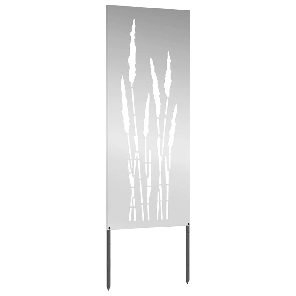VidaXL Tuin decoratief paneel Zilver 50 x 140 cm Gegalvaniseerd staal