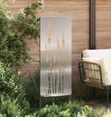 VidaXL Tuin decoratief paneel Zilver 50 x 140 cm Gegalvaniseerd staal