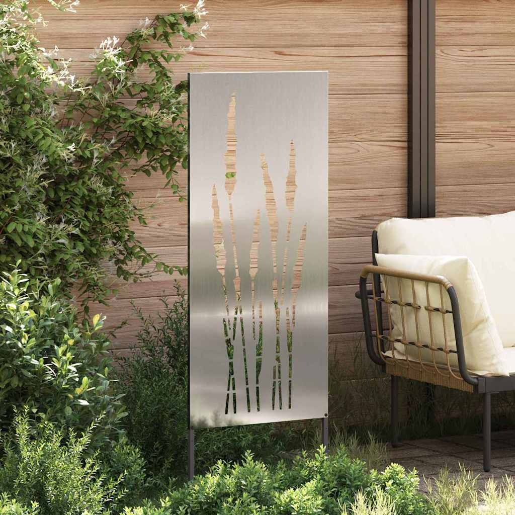 VidaXL Tuin decoratief paneel Zilver 50 x 140 cm Gegalvaniseerd staal