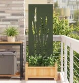 VidaXL Tuin decoratief paneel Olijfgroen 50 x 140 cm Koudgewalst staal