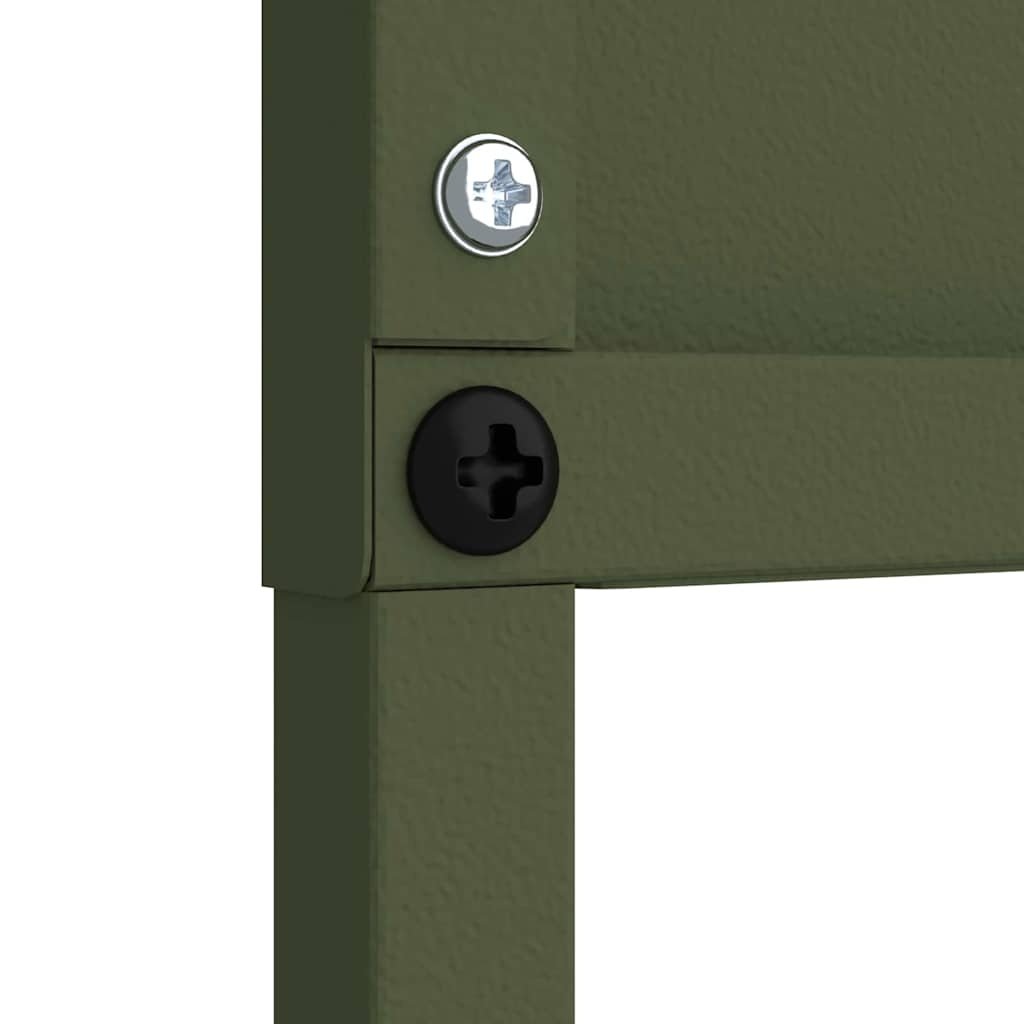 VidaXL Tuin decoratief paneel Olijfgroen 50 x 140 cm Koudgewalst staal