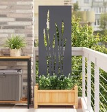 VidaXL Tuin decoratief paneel Antraciet 50 x 140 cm Koudgewalst staal