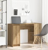 VidaXL Bureau 120x42x76 cm spaanplaat ambachtelijk eikenkleurig
