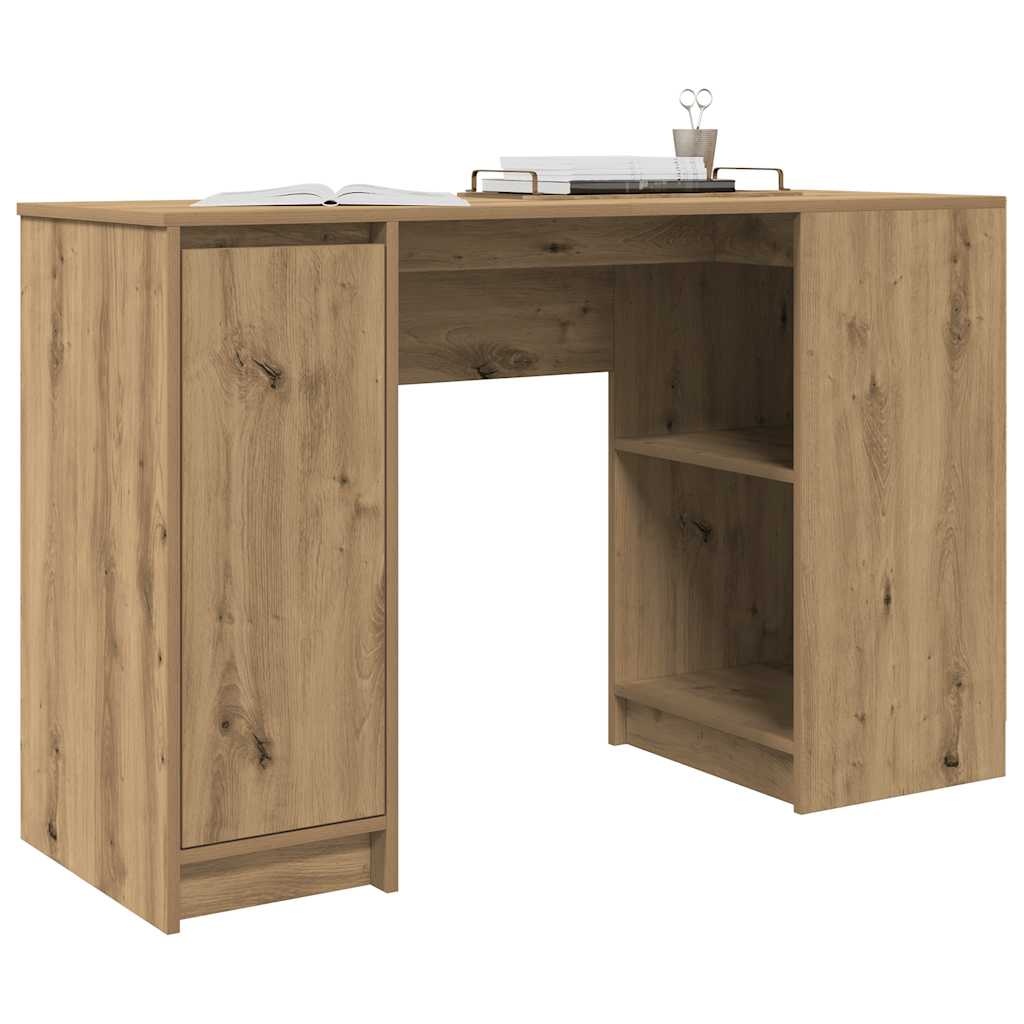 VidaXL Bureau 120x42x76 cm spaanplaat ambachtelijk eikenkleurig
