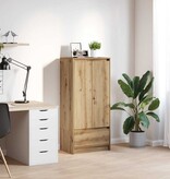 VidaXL Kast met lade spaanplaat ambachtelijk eikenkleurig