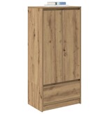 VidaXL Kast met lade spaanplaat ambachtelijk eikenkleurig