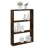 VidaXL Wandschap 43x9x60 cm bewerkt hout gerookt eikenkleurig