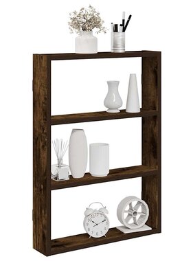 VidaXL Wandschap 43x9x60 cm bewerkt hout gerookt eikenkleurig