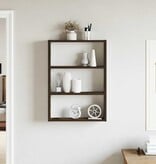 VidaXL Wandschap 43x9x60 cm bewerkt hout gerookt eikenkleurig