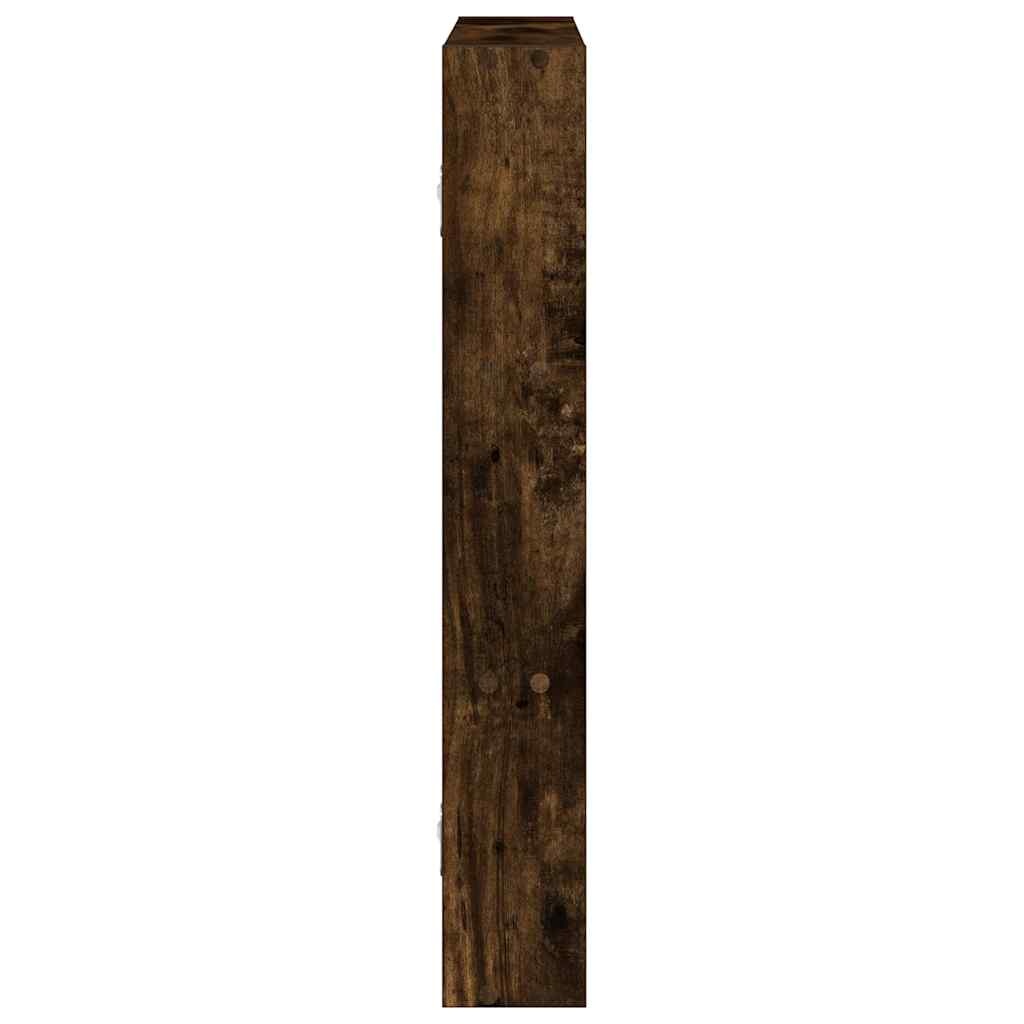 VidaXL Wandschap 43x9x60 cm bewerkt hout gerookt eikenkleurig
