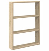 VidaXL Wandschap 43x9x60 cm bewerkt hout sonoma eikenkleurig
