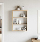 VidaXL Wandschap 43x9x60 cm bewerkt hout sonoma eikenkleurig