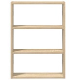 VidaXL Wandschap 43x9x60 cm bewerkt hout sonoma eikenkleurig