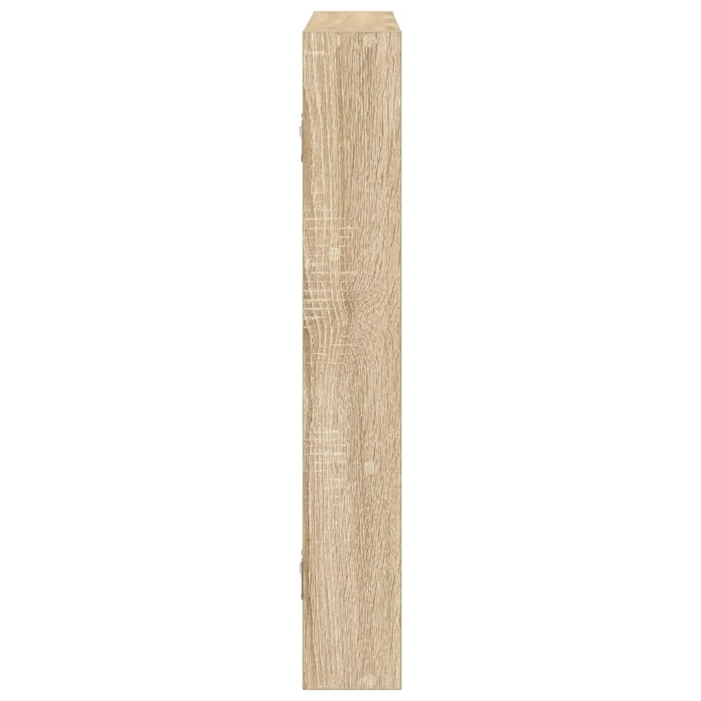 VidaXL Wandschap 43x9x60 cm bewerkt hout sonoma eikenkleurig
