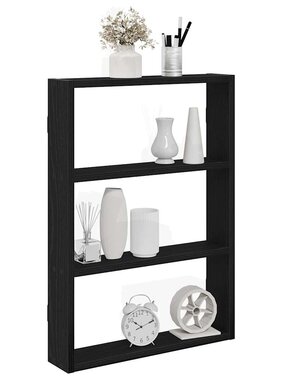VidaXL Wandschap 43x9x60 cm bewerkt hout zwart