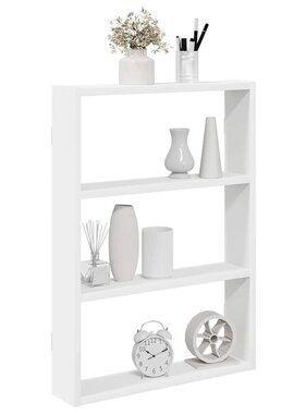 VidaXL Wandschap 43x9x60 cm bewerkt hout wit