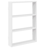 VidaXL Wandschap 43x9x60 cm bewerkt hout wit