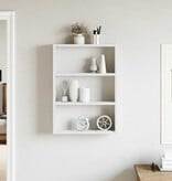 VidaXL Wandschap 43x9x60 cm bewerkt hout wit