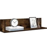 VidaXL Wandschappen 2 st 75x16,5x16,5 cm bewerkt hout gerookt eiken