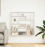 VidaXL Wandschap kubus 7 vakken bewerkt hout wit