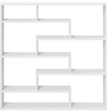 VidaXL Wandschap kubus 7 vakken bewerkt hout wit