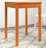 VidaXL Wandtafel 55x55x75 cm massief grenenhout wasbruin