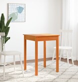 VidaXL Wandtafel 55x55x75 cm massief grenenhout wasbruin