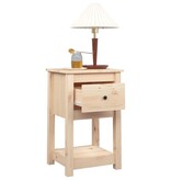 VidaXL Nachtkastjes 2 st 40x35x61,5 cm massief grenenhout