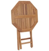 VidaXL Tuintafel inklapbaar 60x60x75 cm massief teakhout