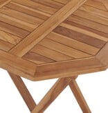 VidaXL Tuintafel inklapbaar 60x60x75 cm massief teakhout
