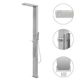 VidaXL Buitendouche vierkant roestvrij staal